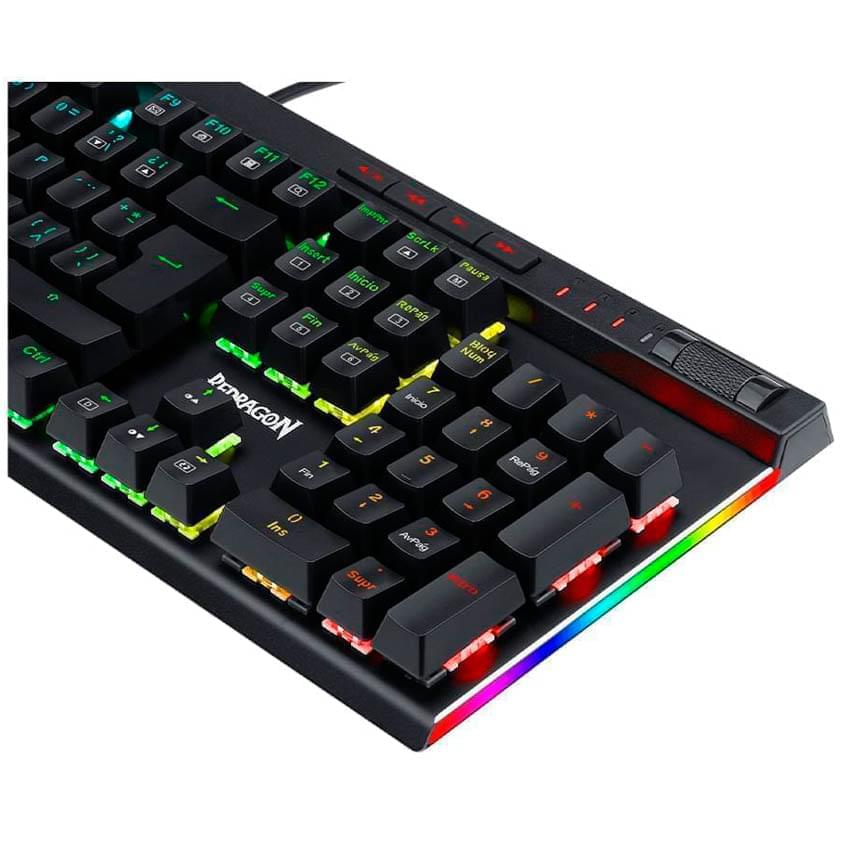 Teclado Mecanico Redragon Vata Pro Rgb Negro Switch Brown